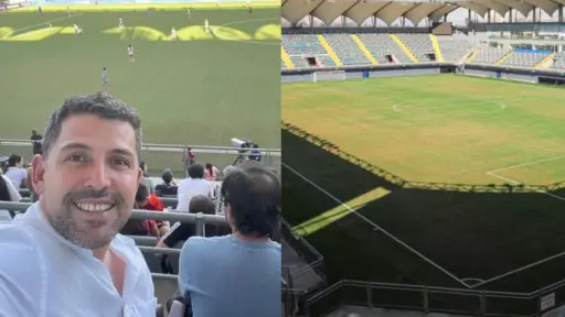 Daniel Reyes en la final del fútbol femenino jugada en La Florida, Instagram