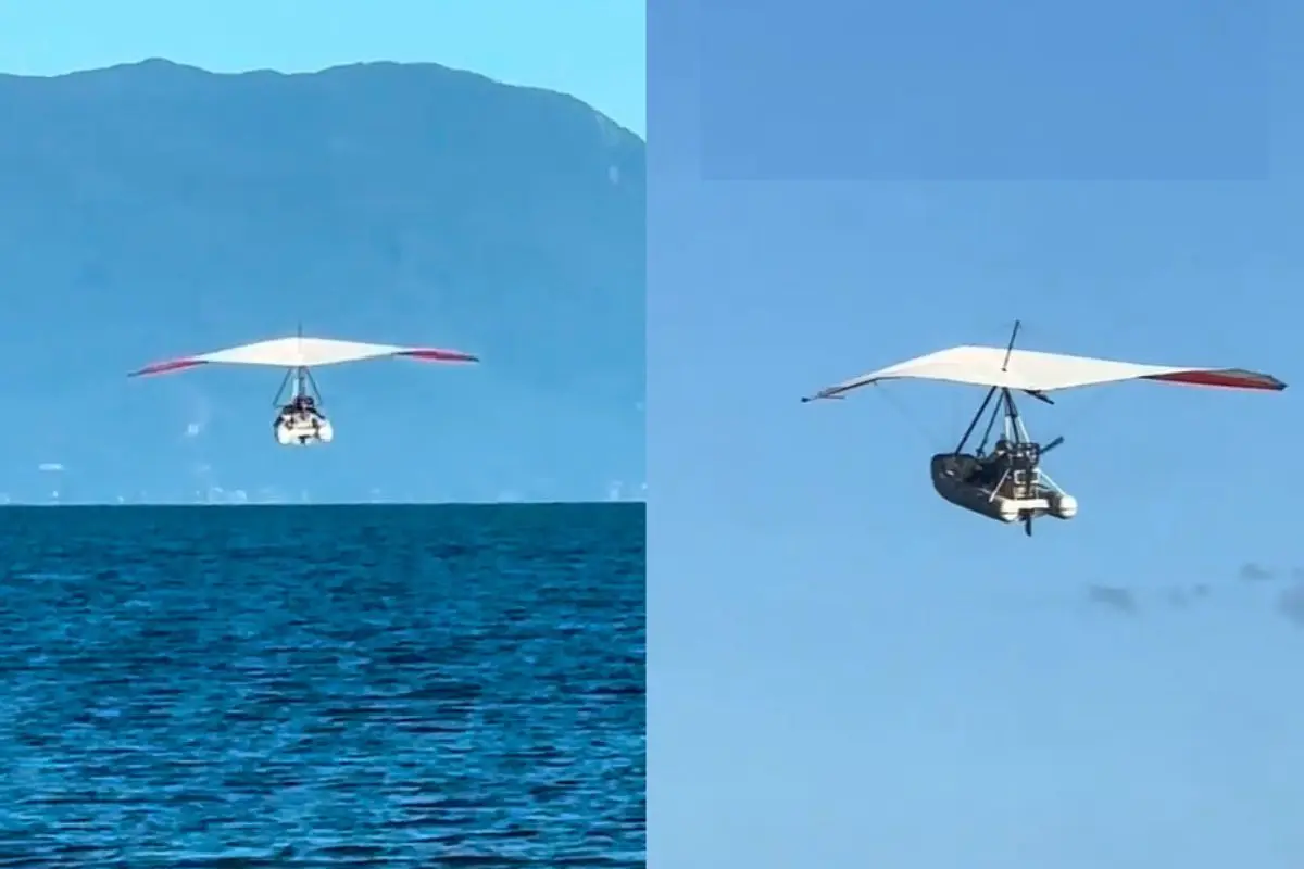 La lancha voladora fue vista en Puerto Montt, Captura