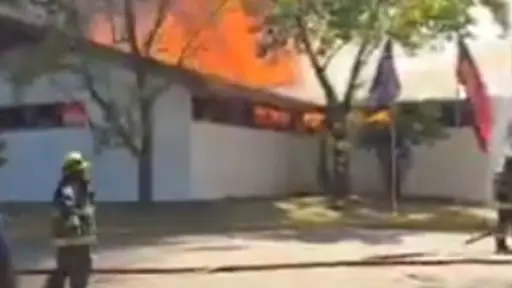 Incendio en el club de golf de La Dehesa, Redes sociales | X