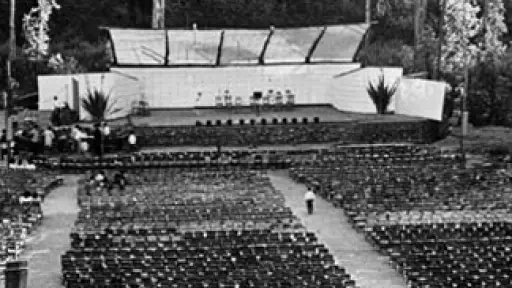 El escenario del primer Festival, Municipalidad de Viña del Mar