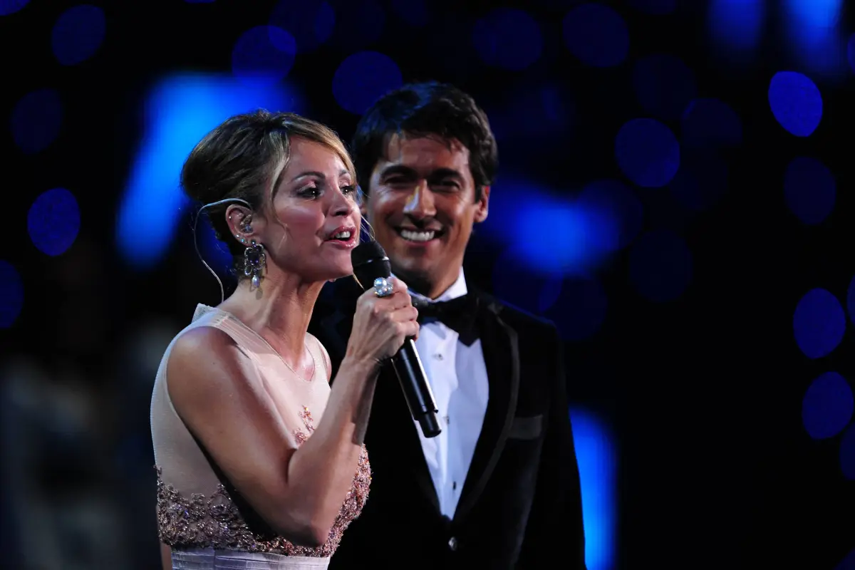 Eva Gómez en el Festival de Viña, AFP