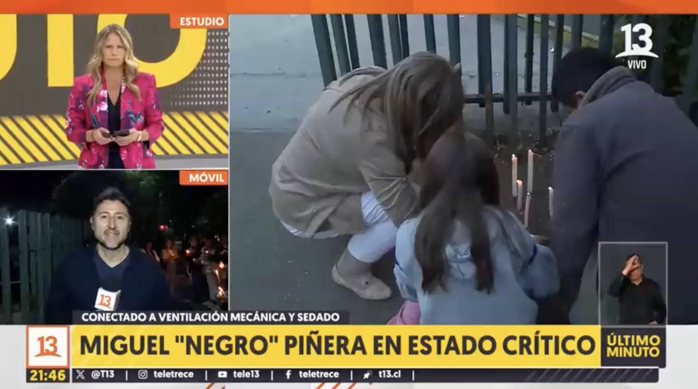 Negro Piñera atraviesa noche crítica - Canal 13