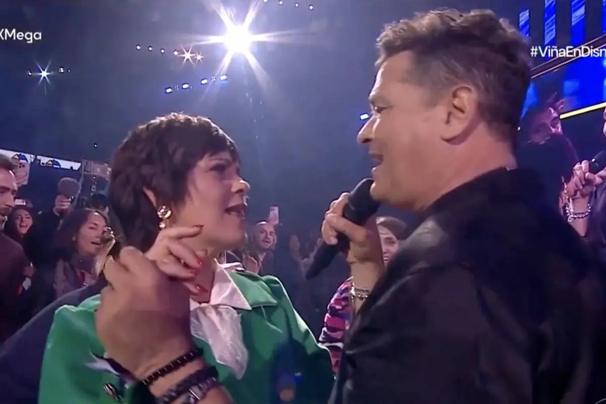 Paola Volpato y Carlos Vives, Captura de pantalla