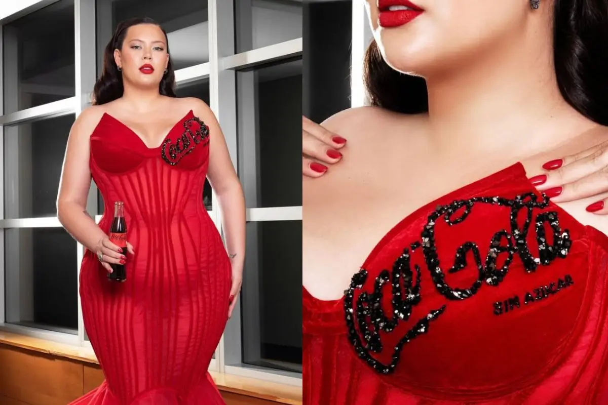 Michelle Carvalho lució vestido con auspicio, Instagram