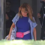 Cathy Barriga saliendo de la cárcel de San Miguel, Agencia Uno