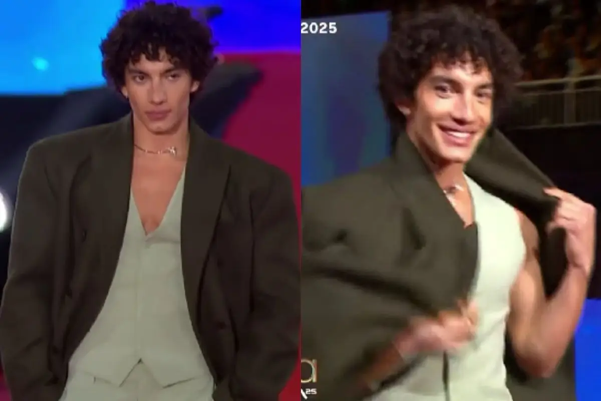 Jorge López se lució en la alfombra roja, Captura