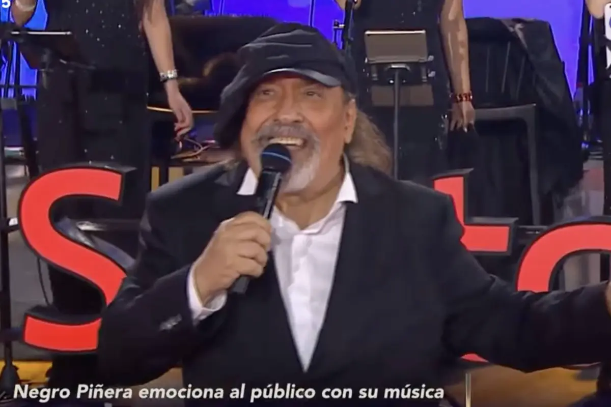 Negro Piñera en la Gala de Viña, Captura de pantalla
