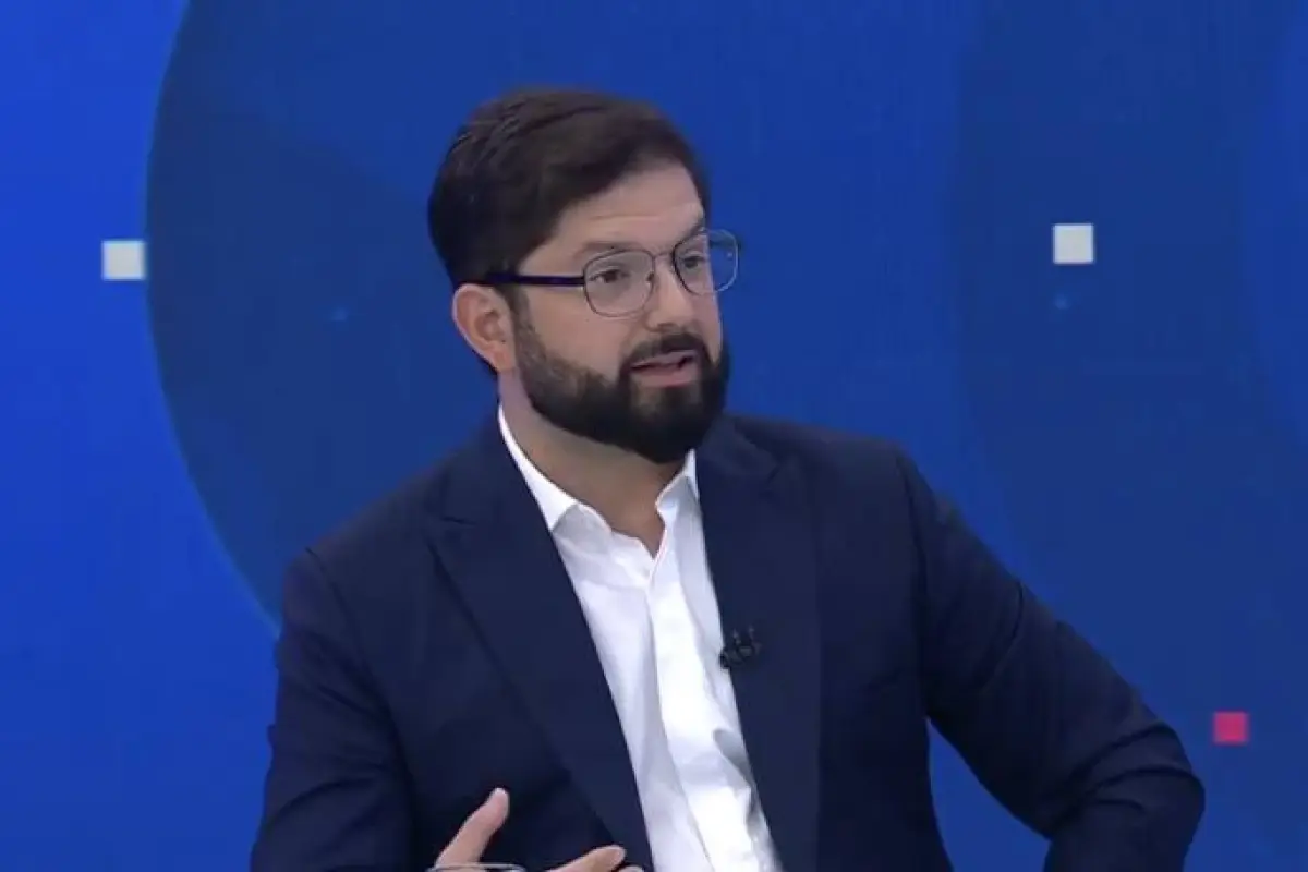 Presidente Gabriel Boric, Captura de pantalla