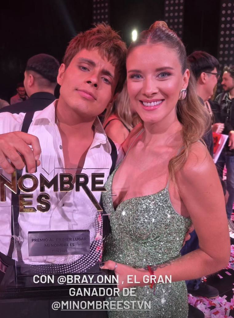 Carla Jara celebró con el ganador de Mi Nombre Es. - Instagram