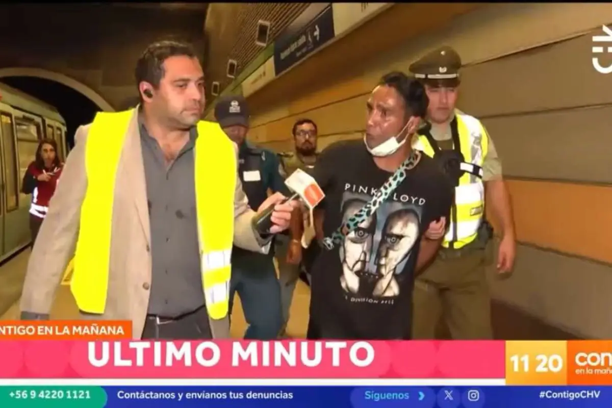 Arresto del sujeto en cuestión, Captura de pantalla