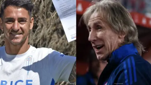 Fernando Zampedri y Ricardo Gareca