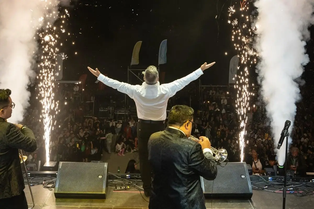 Luis Jara frente al público en Caldera, Cedida
