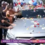 La despedida de Negro Piñera en la Pérgola de las Flores, Captura de Mega