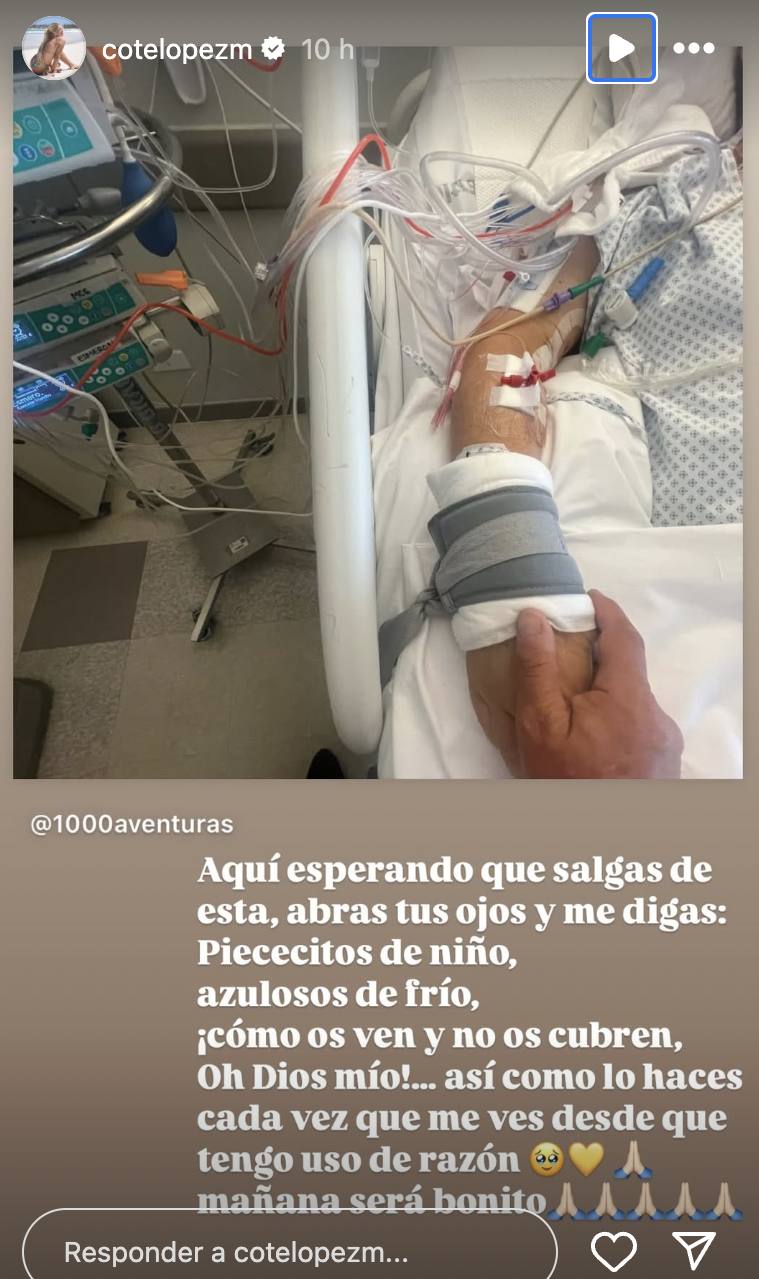 Coté López sigue orando por Manuel, su tío. - Instagram