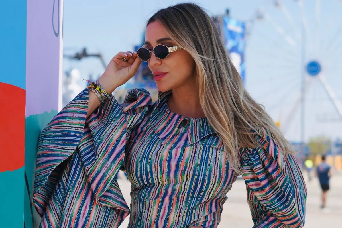 Daniela Urrizola lució su estilo en Lollapalooza, Cedida