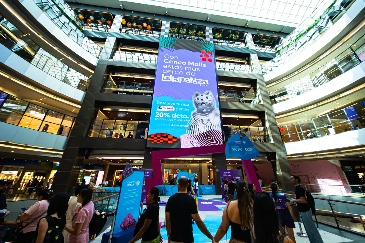 Cenco Malls y Lollapalooza, Cedida