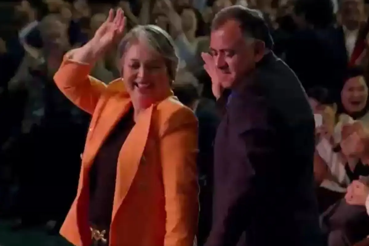 La ministra Jara disfrutó al ritmo de la cumbia, Captura