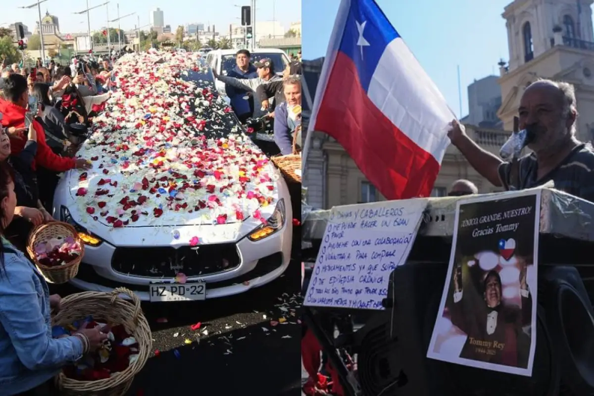 Así fue la despedida de Tommy Rey en las calles de Santiago, Redes sociales | X