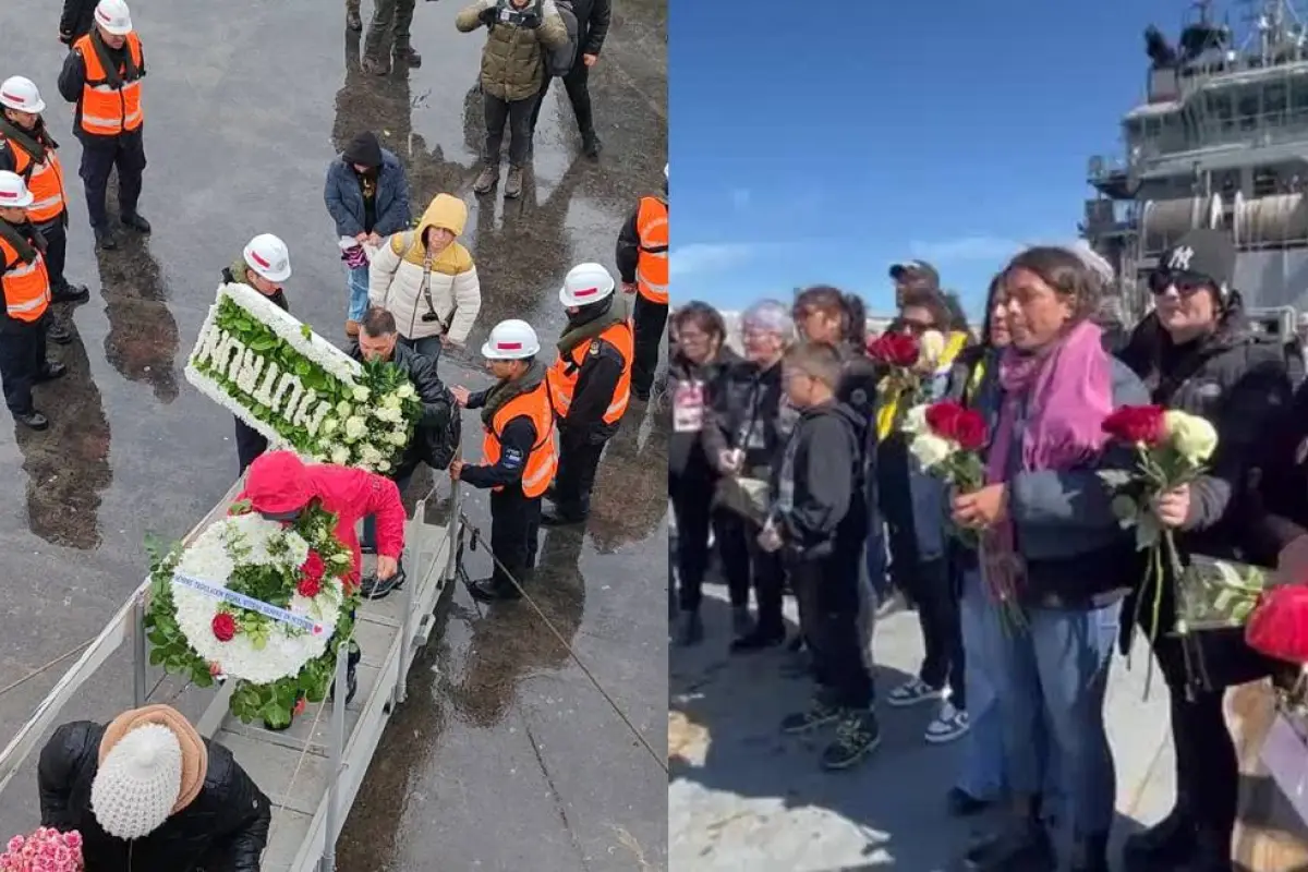 Así fue el emotivo funeral simbólico de los tripulantes desaparecidos de la lancha Bruma, Redes sociales | X