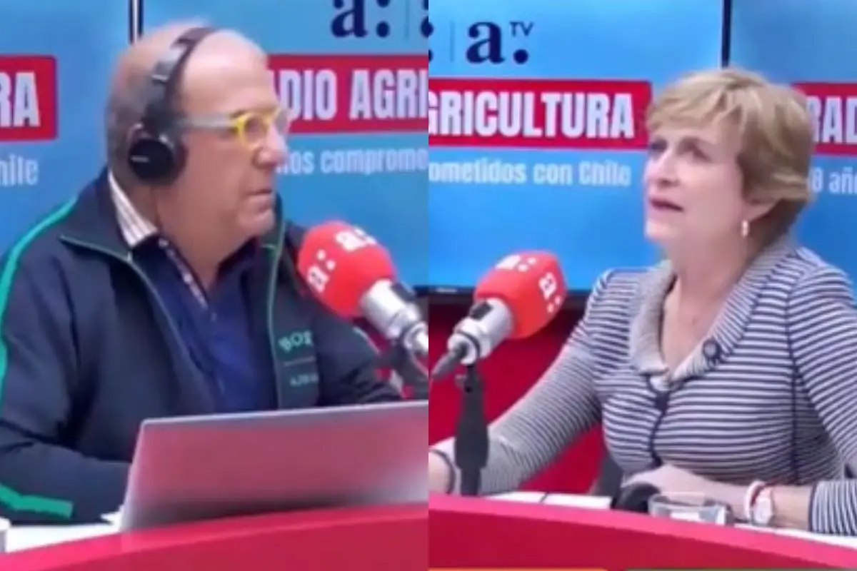 Checho Hirane y Evelyn Matthei en Radio Agricultura, Captura