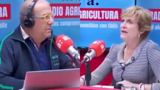 Checho Hirane y Evelyn Matthei en Radio Agricultura, Captura