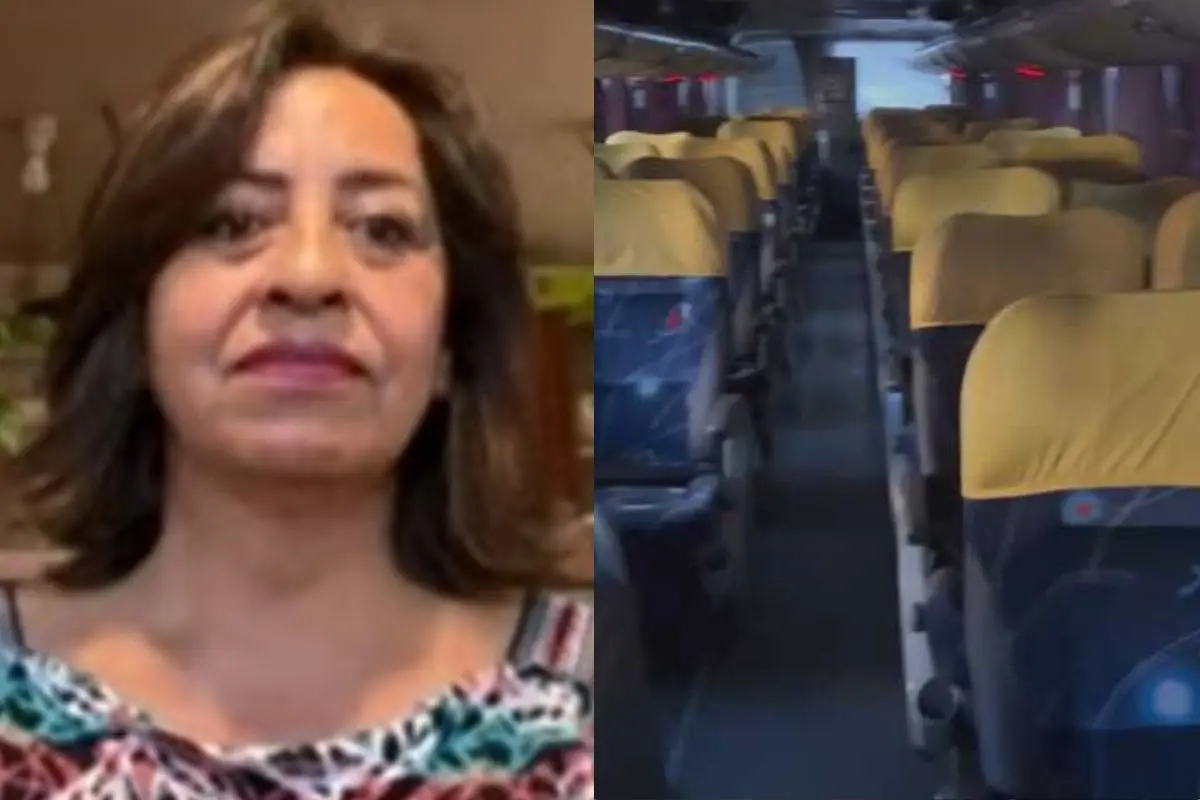 Mujer se quedó dormida al interior de bus, Captura