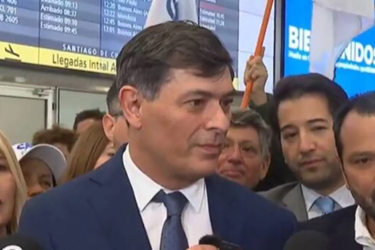 Franco Parisi arribó este jueves a Chile, Captura de redes sociales