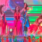 Shakira evitó caída en concierto en Chile, Captura de TikTok