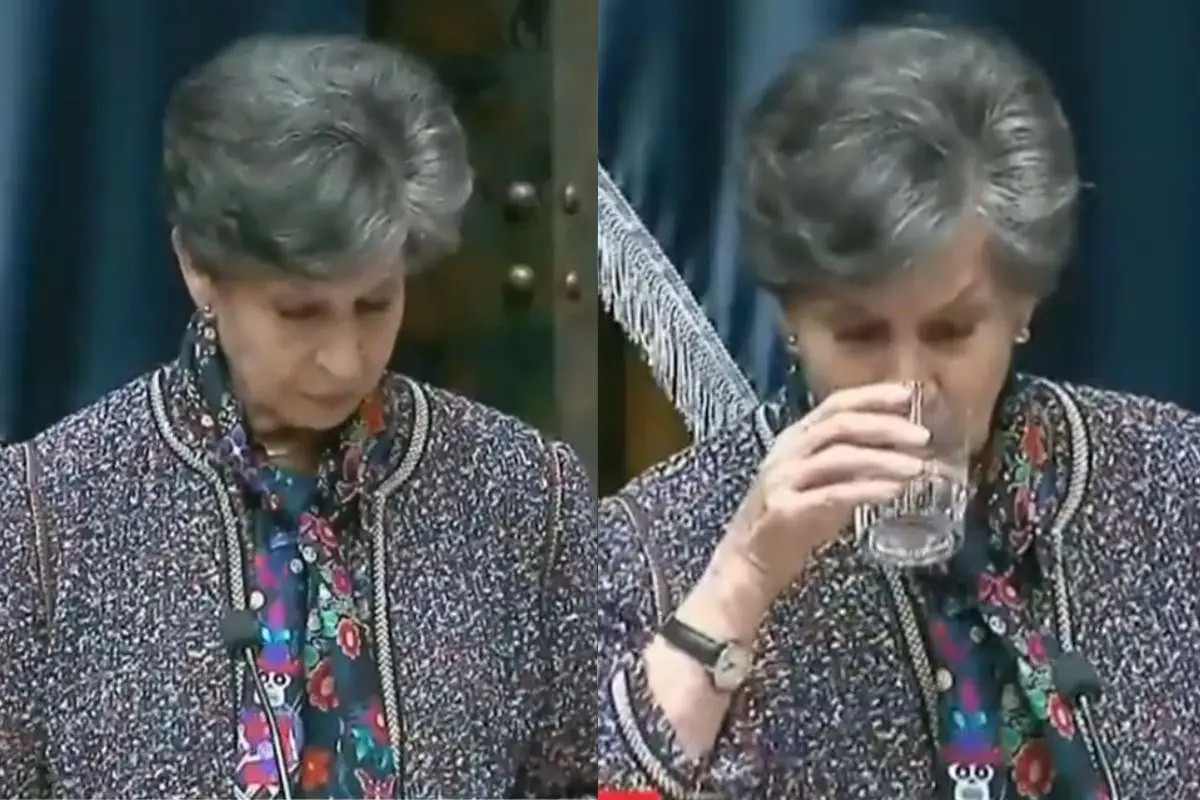 Isabel Allende dice adiós al Senado, Captura