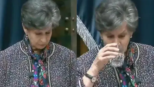 Isabel Allende dice adiós al Senado, Captura