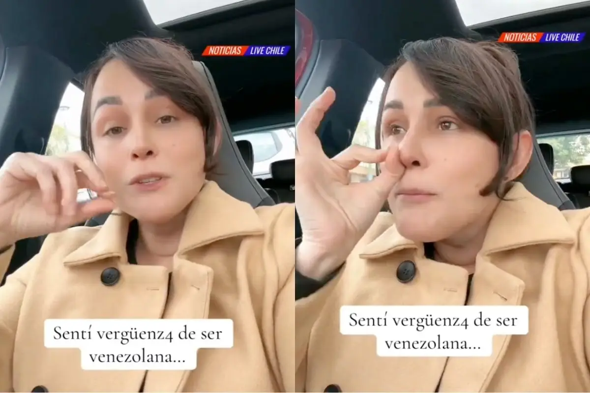 Venezolana reaccionando a la situación, Captura de pantalla
