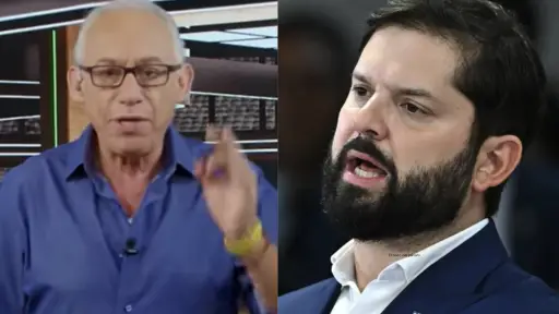 Mauricio Israel y Gabriel Boric