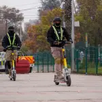 Seguridad arriba de un scooter en La Florida, Cedida