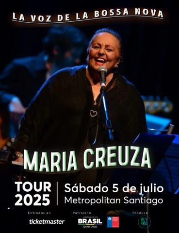 María Creuza vuelve a Chile con su último concierto íntimo e imperdible  - Cedida
