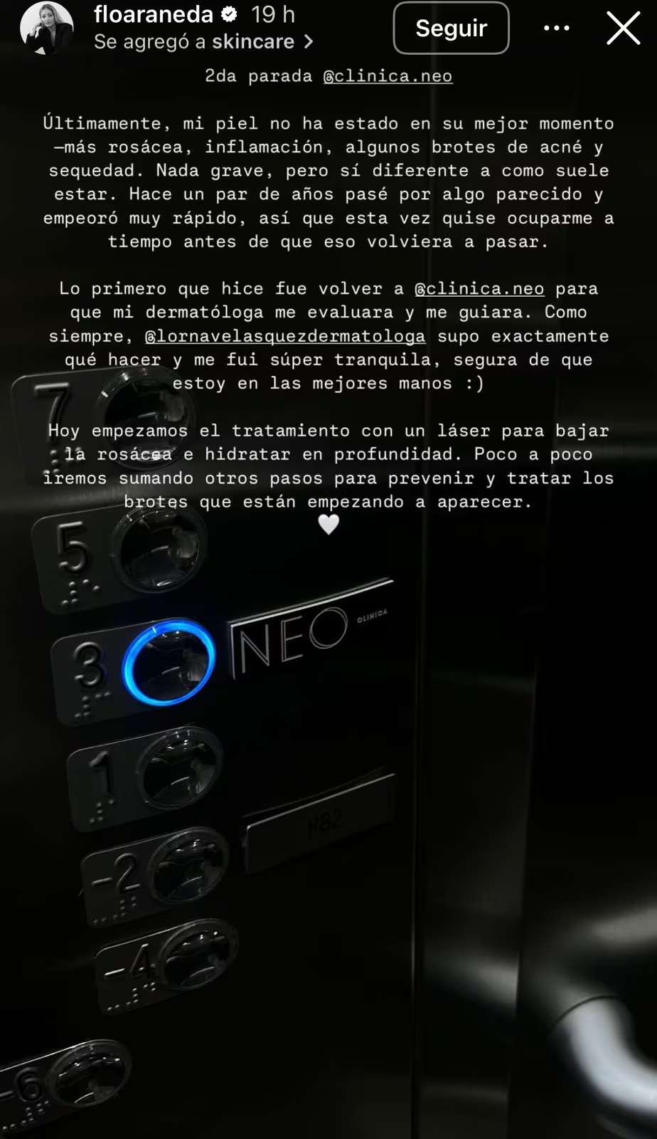 Florencia Araneda en Instagram - Captura de pantalla