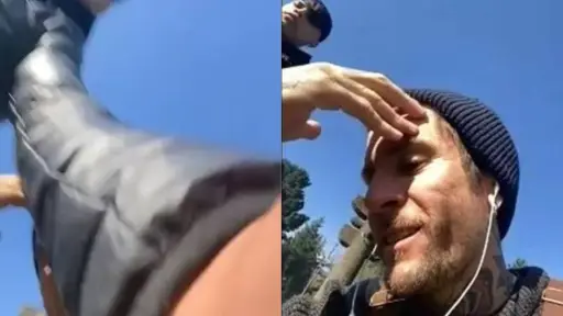 Vocalista de Niño Cohete sufrió el robo de su celular en plena entrevista, Captura
