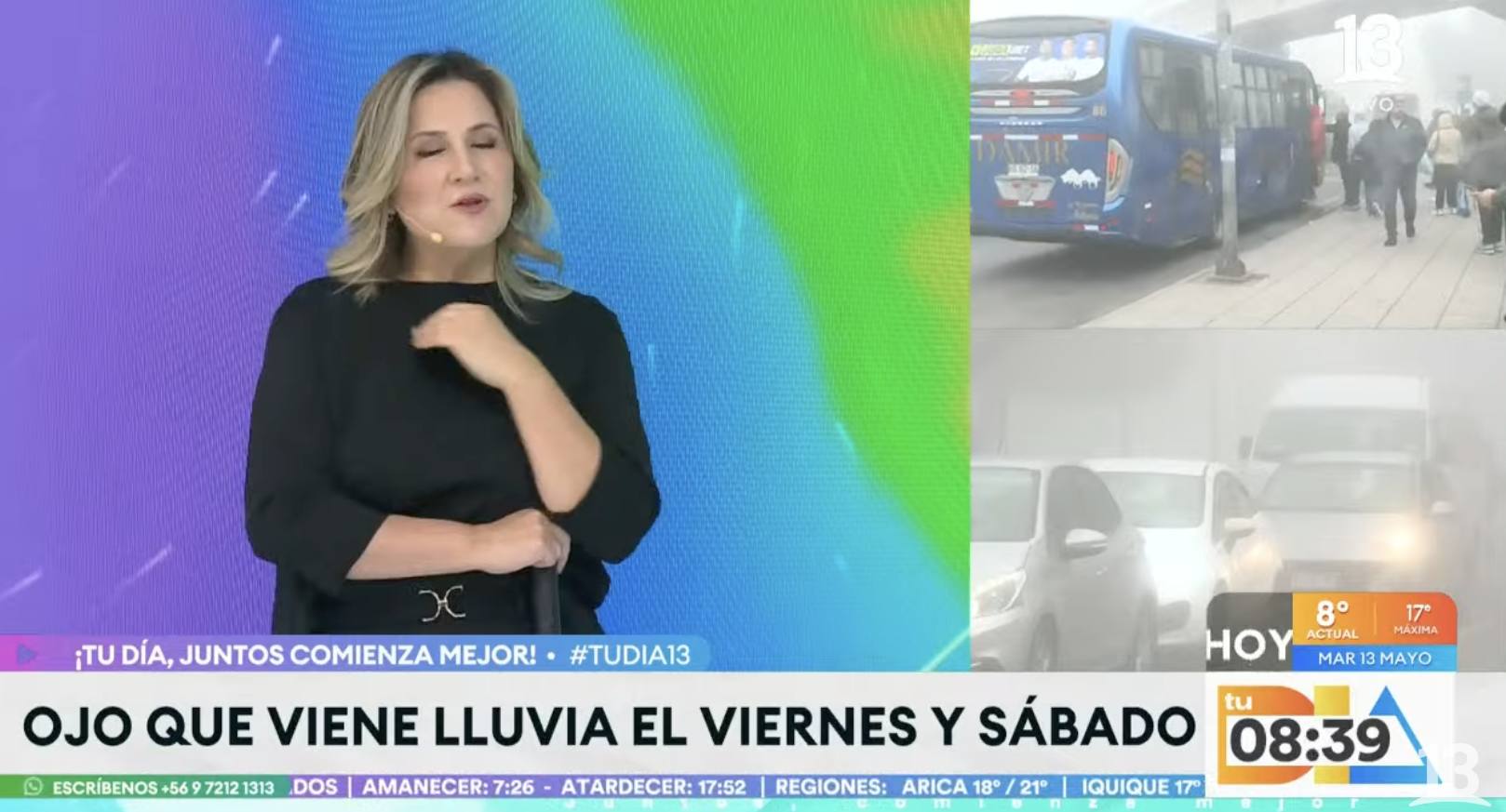 Un nuevo temporal llegará a Santiago. - Canal 13