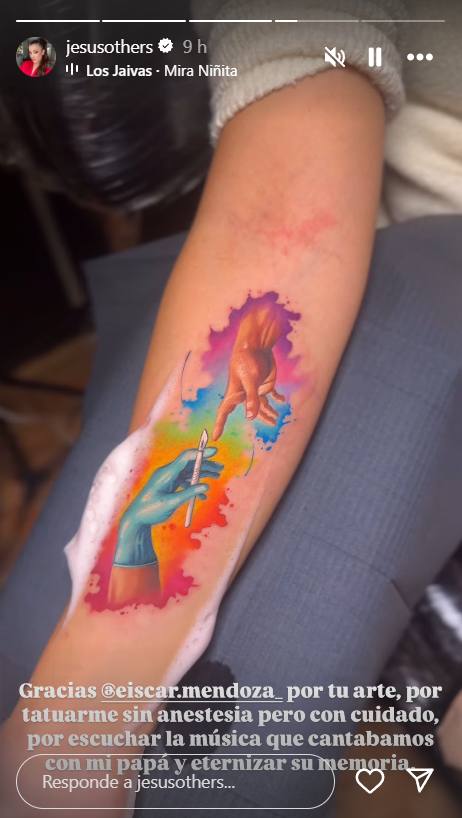 Tatuaje hija de Roy - Redes Sociales