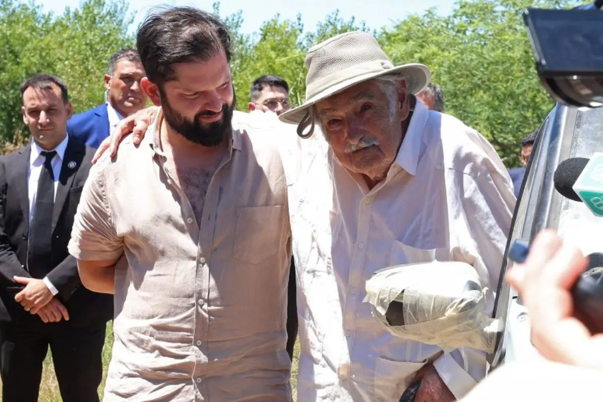 Boric visitó a Pepe Mujica en Uruguay, Instagram