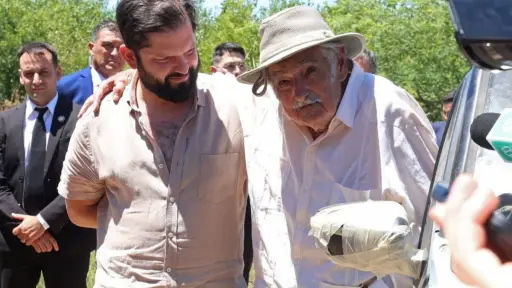 Boric visitó a Pepe Mujica en Uruguay, Instagram