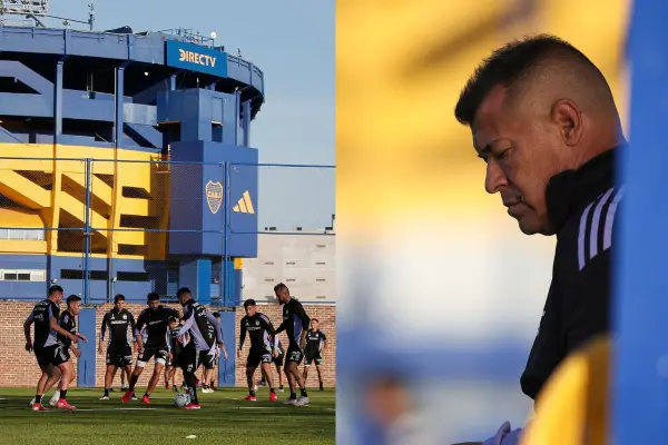 Colo Colo entrenó este martes en La Bombonera ,red X