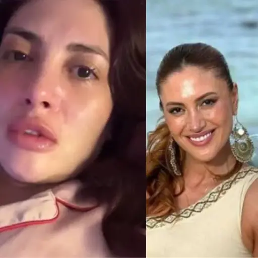 Karen Paola y su duro momento emocional ,Captura de redes sociales