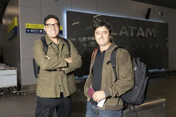 Pancho Saavedra y Jorge Zabaleta  ,Canal 13 