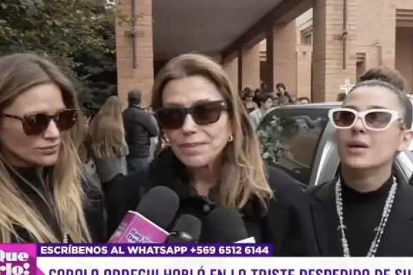 Carolina Arregui habla con los medios ,Captura de pantalla
