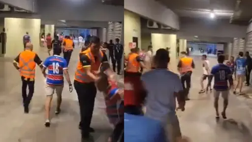 Hinchas de Colo Colo llegaron al Arena Castelao, Captura