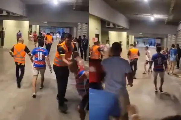 Hinchas de Colo Colo llegaron al Arena Castelao ,Captura