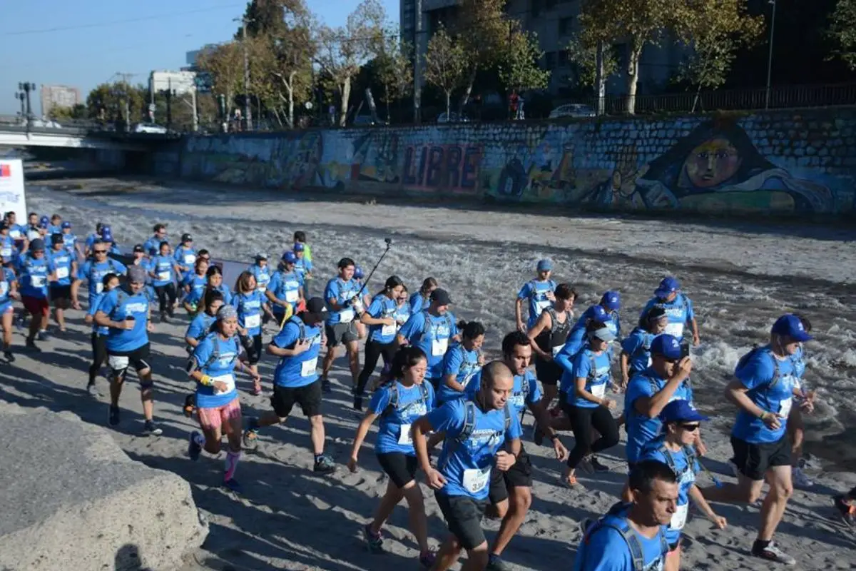 Corrida de Aguas Andinas se realizará en lecho del río Mapocho, Cedida