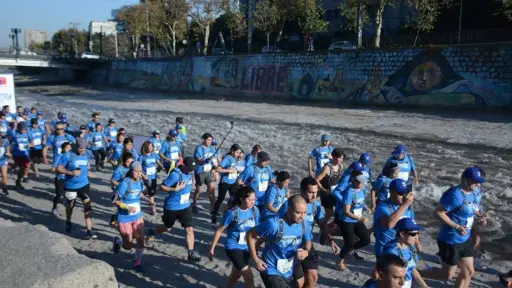 Corrida de Aguas Andinas se realizará en lecho del río Mapocho, Cedida