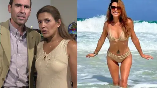 Carolina Arregui en 2001 y en 2025, Instagram