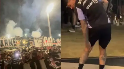 Alan Saldivia fue alcanzado por una esquirla, Instagram